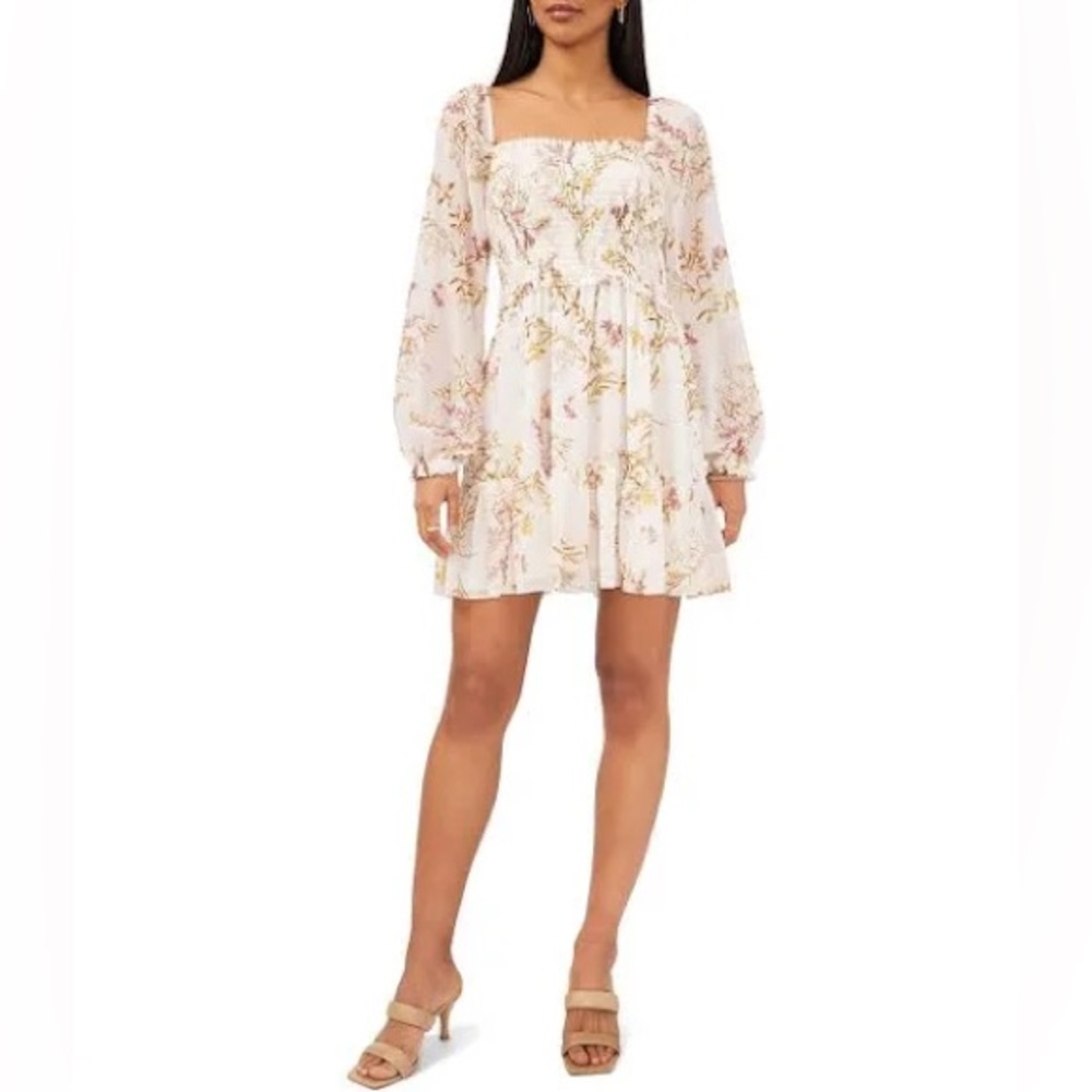 1. STATE | Smocked Mini Dress